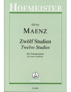 MAENZ O.-Studies (12) pour trombone ténor
