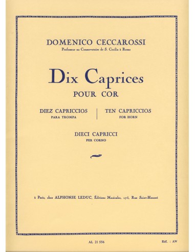 CECCAROSSI D.-Caprichos (10) per corno