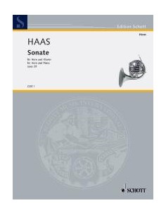 HAAS J.-Sonata Op.29 per corno e pianoforte