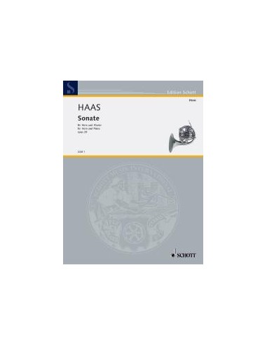 HAAS J.-Sonata Op.29 per corno e pianoforte