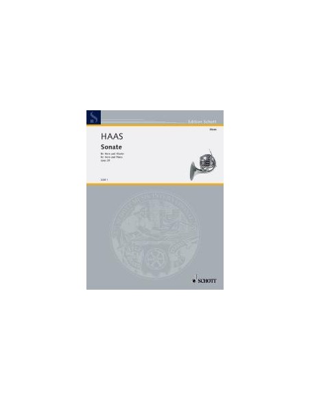 HAAS J.-Sonata Op.29 per corno e pianoforte