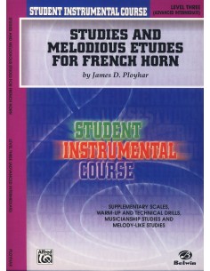 PLOYHAR J.D.-Melodische Studien 3. für Horn