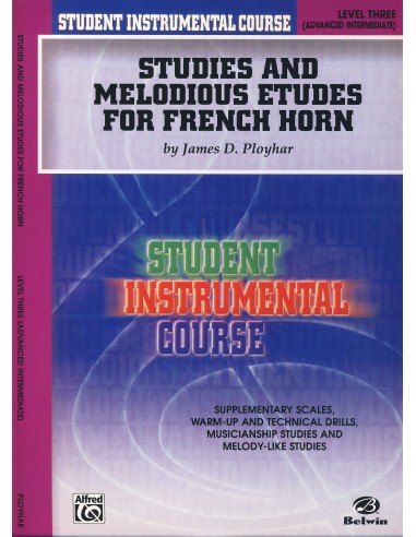 PLOYHAR J.D.-Melodische Studien 3. für Horn