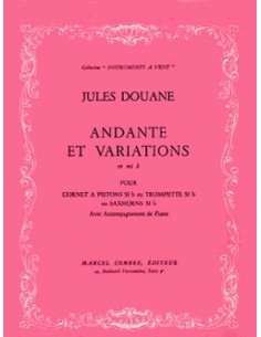 DOUANE J.-Andante et Variations en Mib pour Trompette et Piano