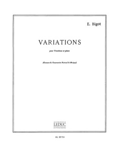 BIGOT P.-Variations pour trombone et piano