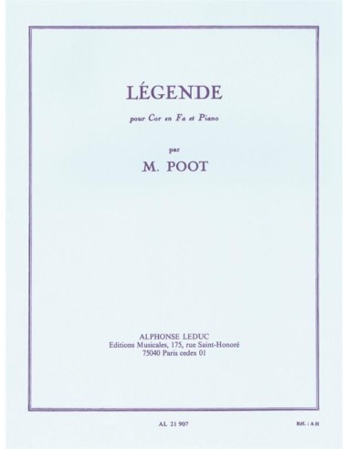 POOT M.-Legende per corno e pianoforte