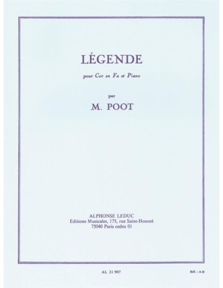 POOT M.-Legende per corno e pianoforte