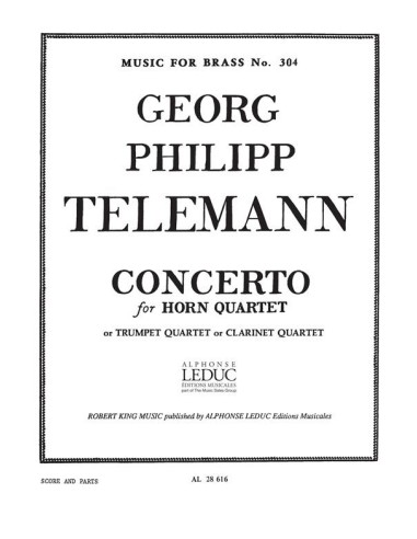 TELEMANN G.P.-Konzert für 4 Hörner oder 4 Trompeten oder 4 Klarinetten (König)