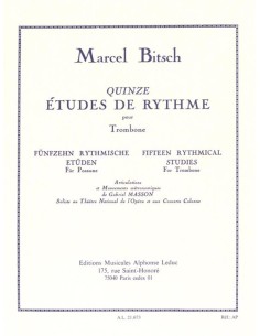 BITSCH M.-Rhythm Studies (15) for Trombone (Masson)