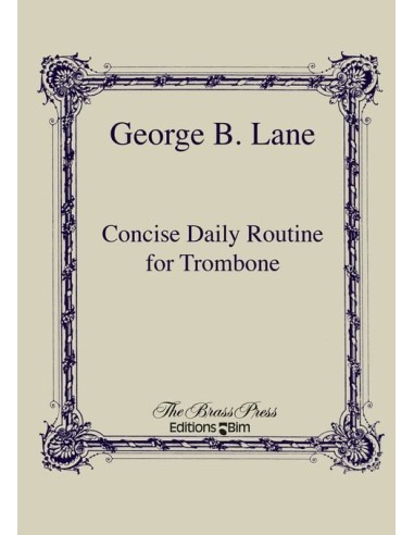 LANE G.B.-Routine quotidienne concise pour trombone