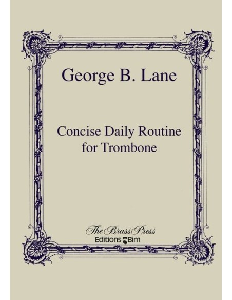 LANE G.B.-Routine quotidienne concise pour trombone