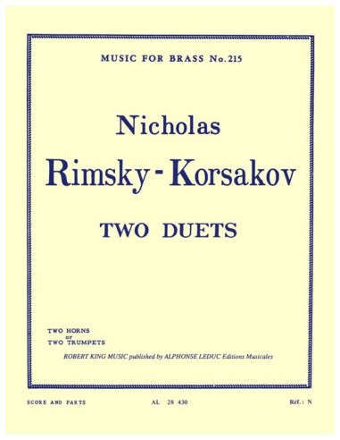 RIMSKY KORSAKOV N.-Duette (2) für 2 Hörner oder 2 Trompeten