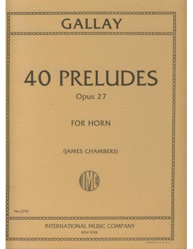 GALLAY J.F.-Preludi (40) Op.27 per corno (Chambers)