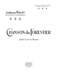 BALAY G.-Chanson du Forestier per corno e pianoforte