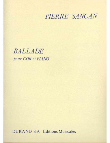 SANCAN P.-Ballade per corno e pianoforte