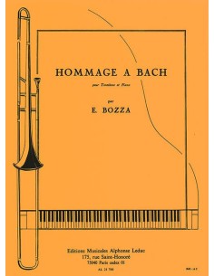 BOZZA E.-Hommage A Bach per trombone e pianoforte