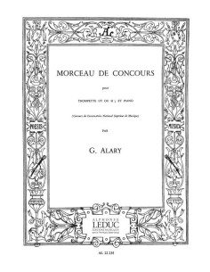 ALARY G.-Morceau de Concours für Trompete und Klavier