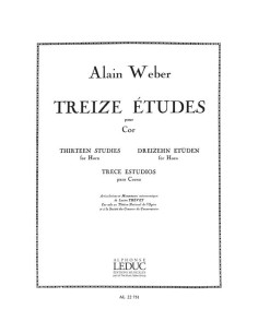 WEBER A.-Studies (13) for Horn