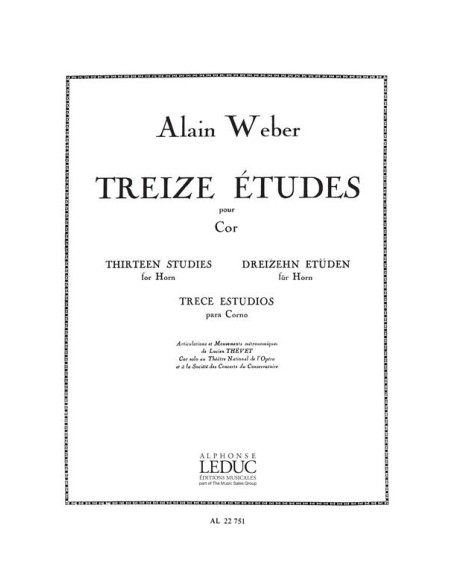 WEBER A.-Studi (13) per corno