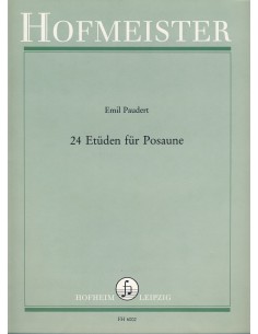 PAUDERT E.-Etudes (24) pour trombone (Seyffarth)