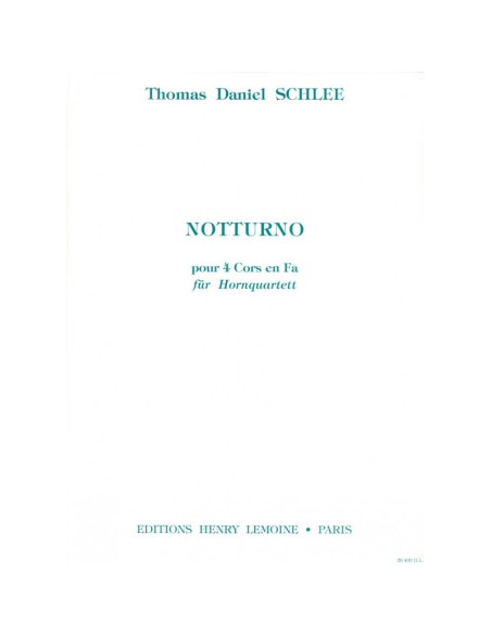 SCHLEE T.D.-Notturno Op.35 per 4 corni