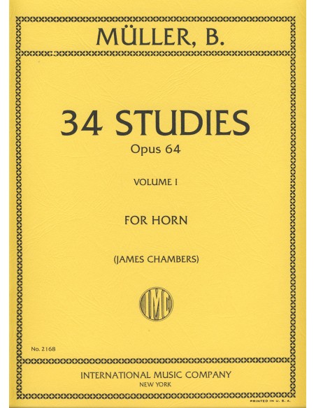 MULLER B.-Studi Op.64 Vol.1: 34 Studi per corno (Chambers)