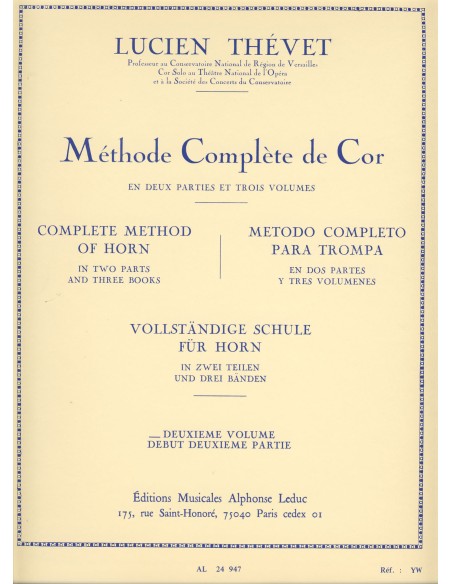 THEVET L.-Methode Complete Vol.2 für Horn