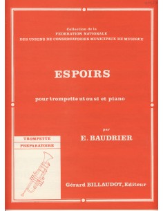 BAUDRIER E.-Espoirs per tromba e pianoforte