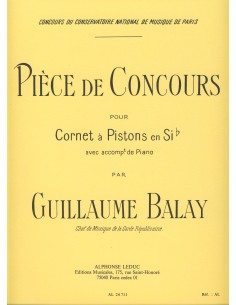BALAY G.-Piece de Concours pour Trompette en Sib (Cornet) et Piano