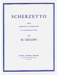CECCONI M.-Scherzetto per corno e pianoforte