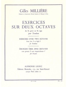 MILLIERE G.-Exercises on two octaves for trombone