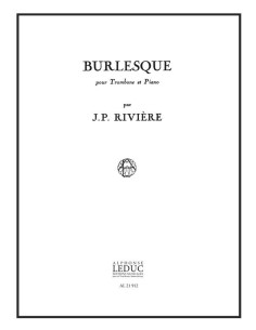 RIVIERE J.P.-Burlesque per trombone e pianoforte