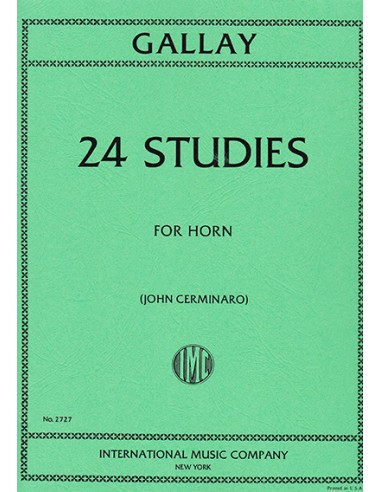 GALLAY J.F.-Studi (24) per Corno (Cerminaro)