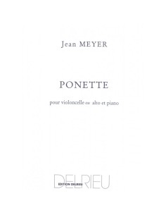 MEYER J.-Ponette per violoncello (viola) e pianoforte
