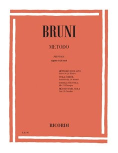 BRUNI B.-Metodo e Studi (25) per Viola