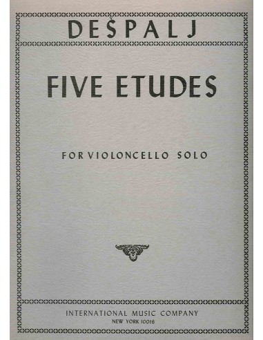 DESPALJ V.-Etudes (5) pour violoncelle