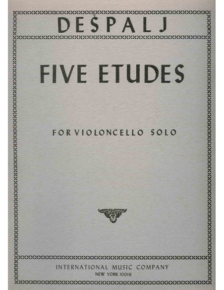 DESPALJ V.-Etudes (5) pour violoncelle