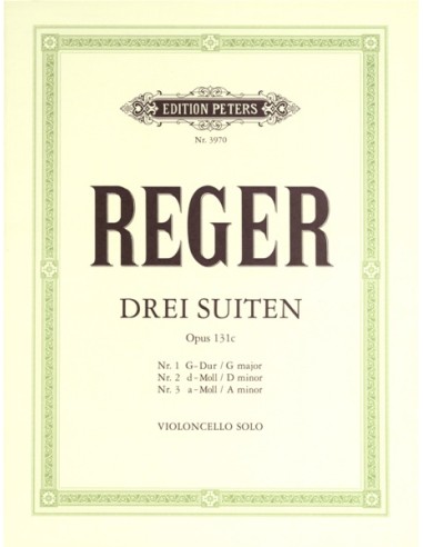 REGER M.-Suites (3) Op.131c pour violoncelle