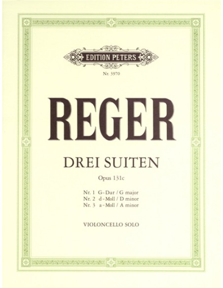 REGER M.-Suites (3) Op.131c per violoncello
