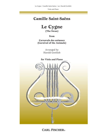 SAINT SAENS C.-Il Cigno da "Il Carnevale degli Animali" per Viola e Pianoforte (Gottlieb)