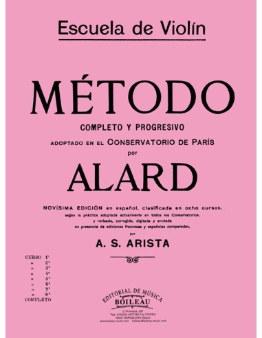 ALARD D.-5. Methode für Violine