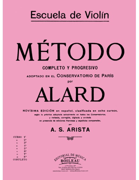 ALARD D.-5th Method for Violin