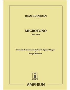 GUINJOAN J.-Microtono para Violin