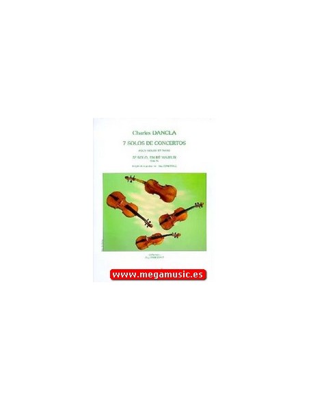 DANCLA C.-Concert Solo No. 5 Op.94 for Violin and Piano (Comentale)