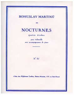 MARTINU B.-Studio n. 4 per violoncello e pianoforte