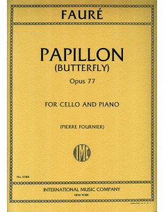 FAURE G.-Papillon Op.77 for Cello and Piano (Fournier)
