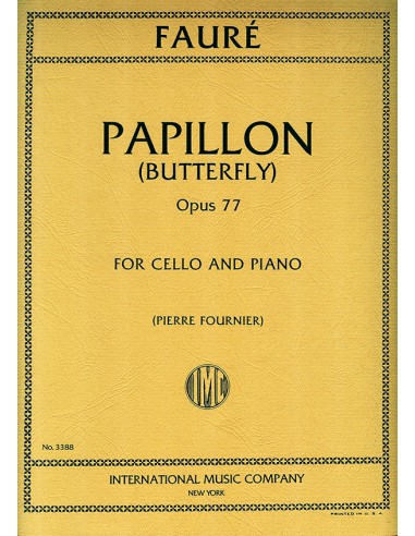 FAURE G.-Papillon Op.77 for Cello and Piano (Fournier)