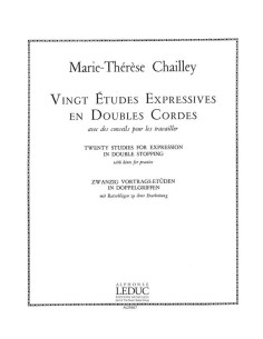 CHAILLEY J.-Studies (20) Corde doppie espressive per viola