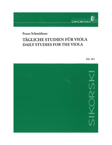 SCHMIDTNER F.-Tagesstudien für Viola