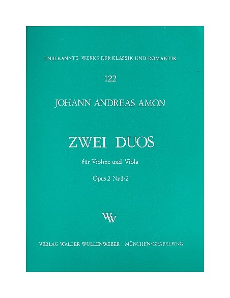 AMON J.A.-Dui Op.2 nº 1 e 2 per violino e viola
